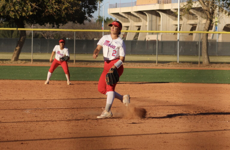 Mesa Community College pitcher Jerzey Gutierrez helps give boost to softball pitching rotation