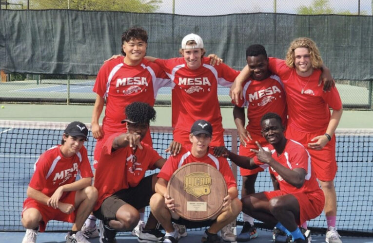 Mesa Community College men’s tennis team captures ninth straight regional title