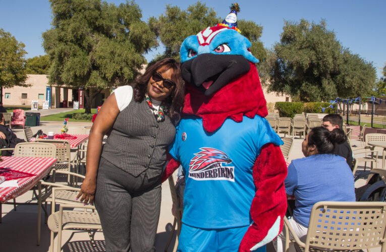 Thor the Thunderbird marked his 49th birthday as the Mesa Community College mascot