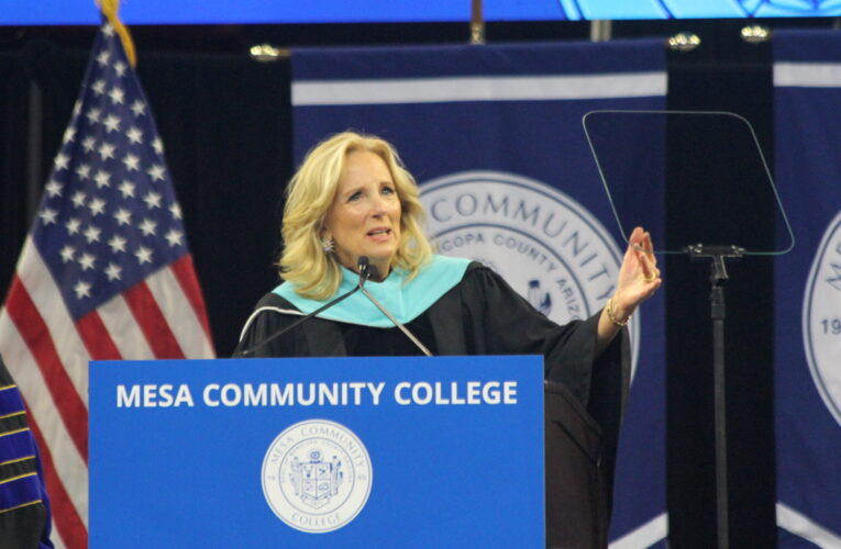 Jill Biden speaks at Mesa Community College graduation
