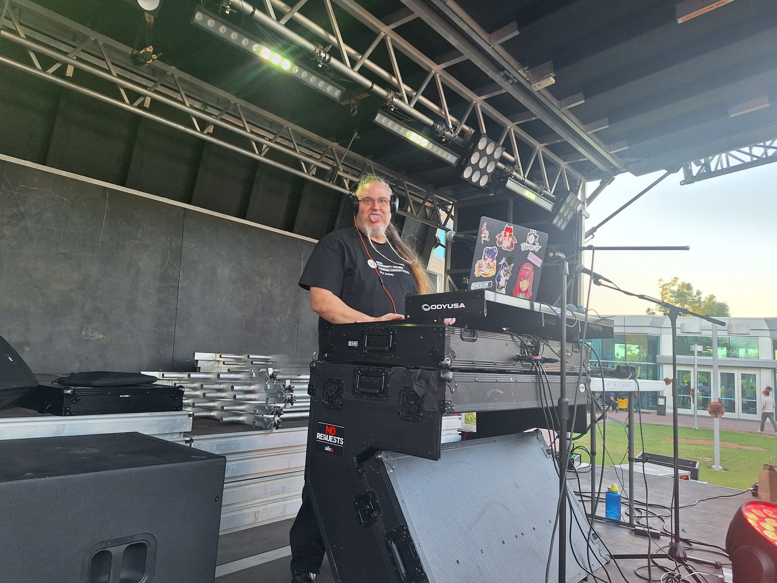 Kirk Kading DJing an event. (Photo provided by James Gaspar/Mesa Community College)