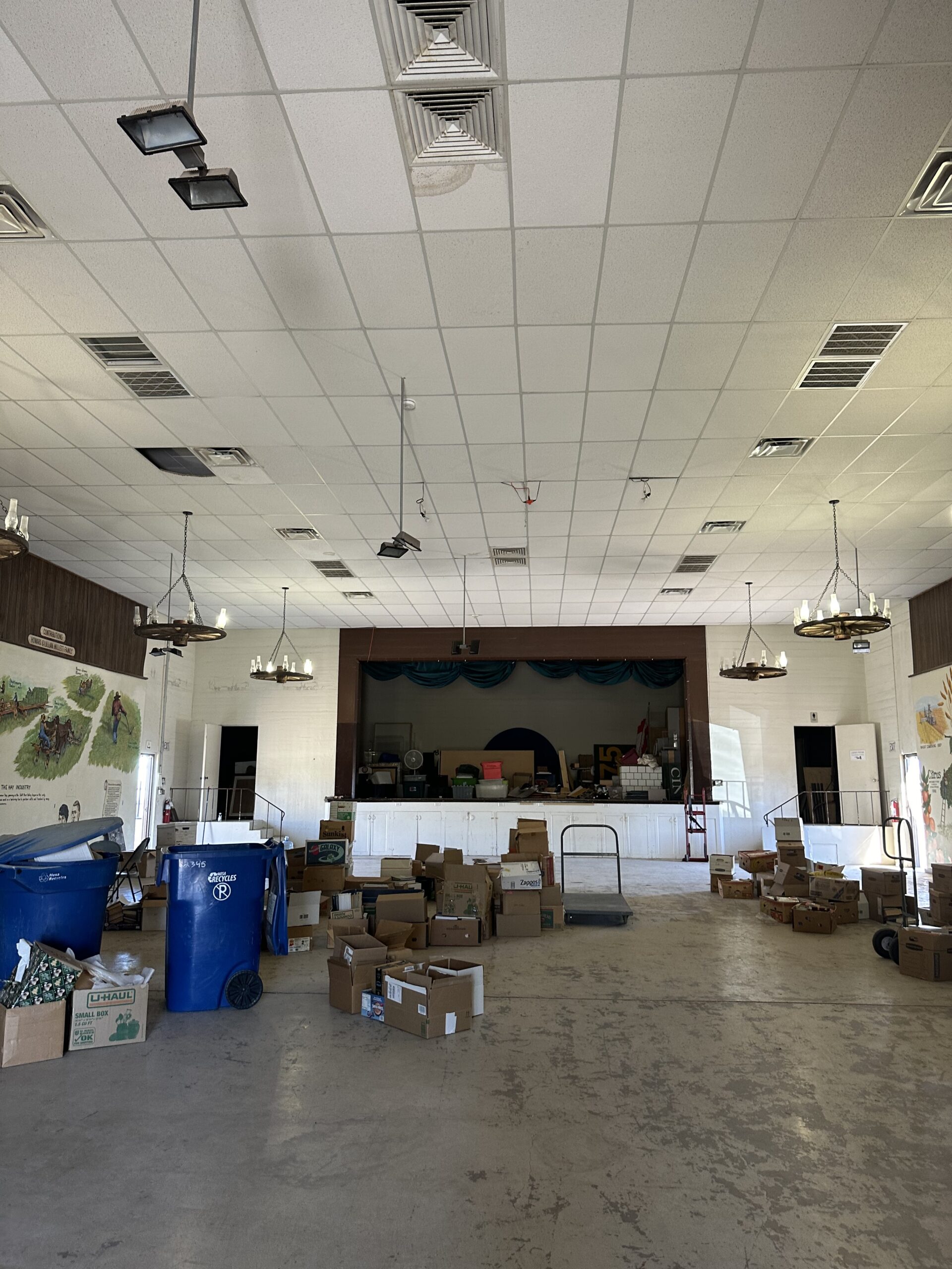 The interior auditorium of the former Lehi Middle School in Mesa, as the Mesa Historical Museum prepares for a creation of the Play Ball museum dedicated to spring training baseball in Arizona. (Photo provided by The Mesa Historical Museum)