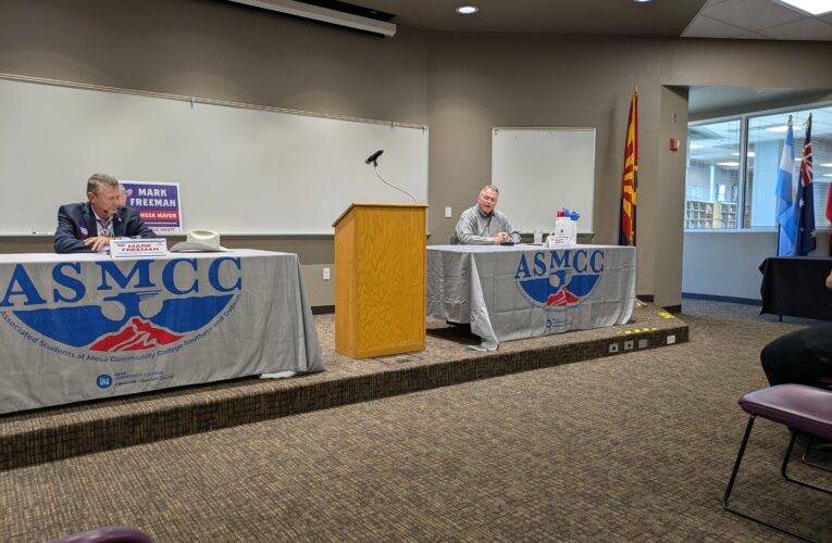 Mesa mayoral candidates speak at MCC to answer questions from students and city residents