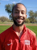 Former Mesa Community College track and field coach Lawrence Trice Jr. smiling for a picture. (Photo provided by MCC Athletics)