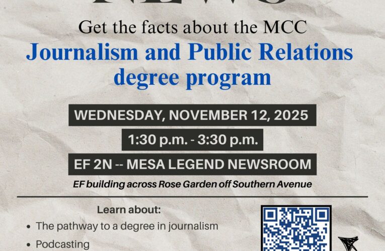 Interested in journalism or public relations? Attend MCC’s free Midday News info session