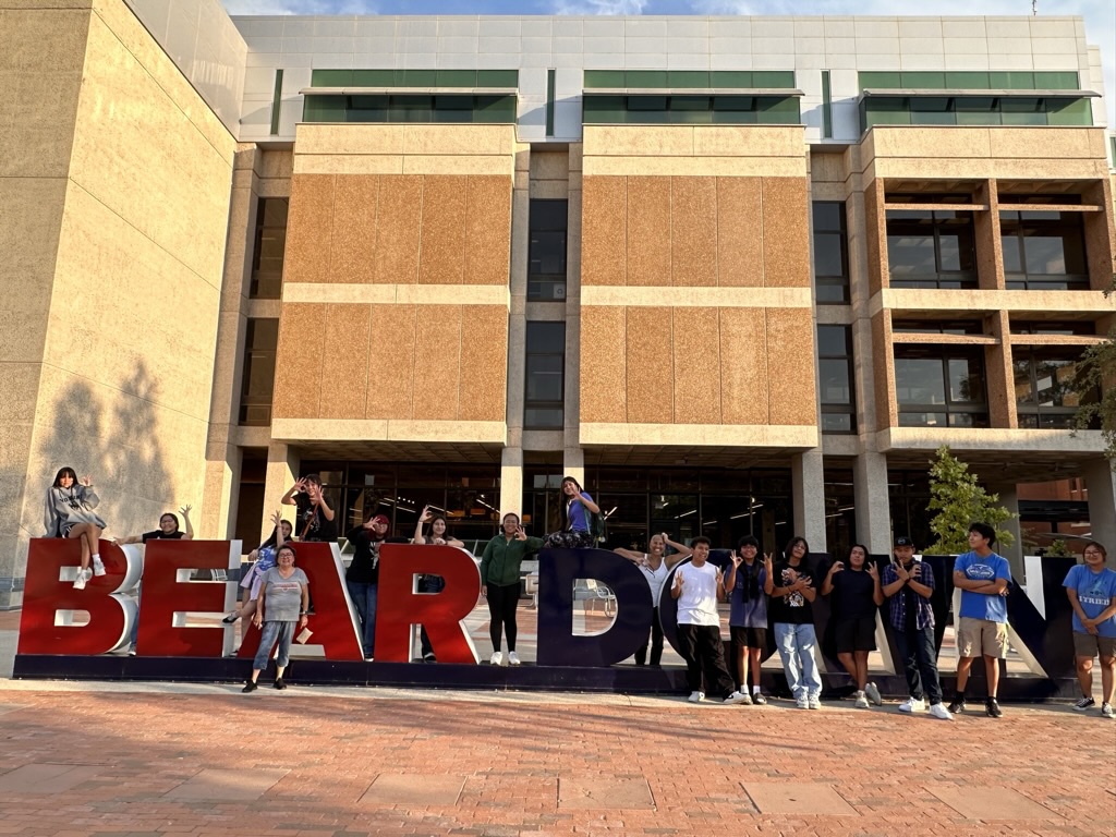 Professor Mona Scott Figueroa with her Intro to American Indian Studies class at a University of Arizona conference in the summer of 2023. (Photo: Mona Scott Figueroa)