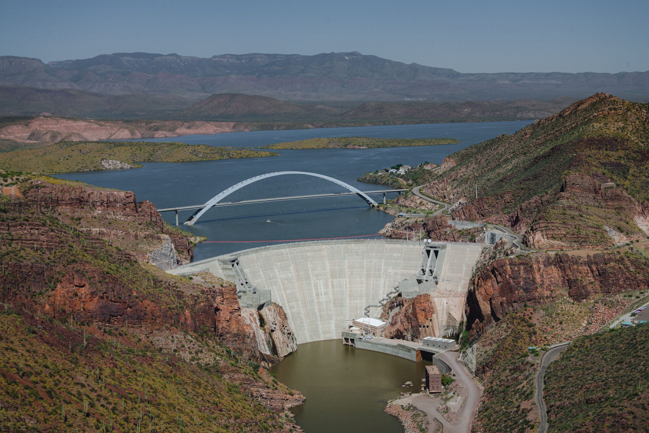 The Theodore Roosevelt Dam was constructed in 1903 and provides water to over half of the valley's annual water supply, according to the SRP official website. (Photo courtesy of SRP)