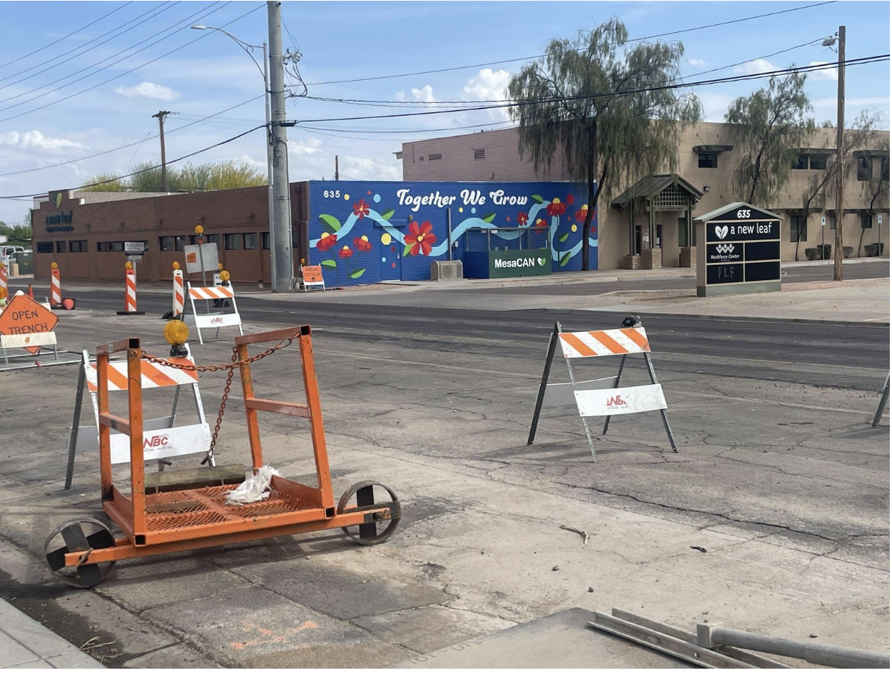 Mural on stretch of road previously honored as Calle Cesar Chavez St. (Photo: Autumn Samsal/The Legend)