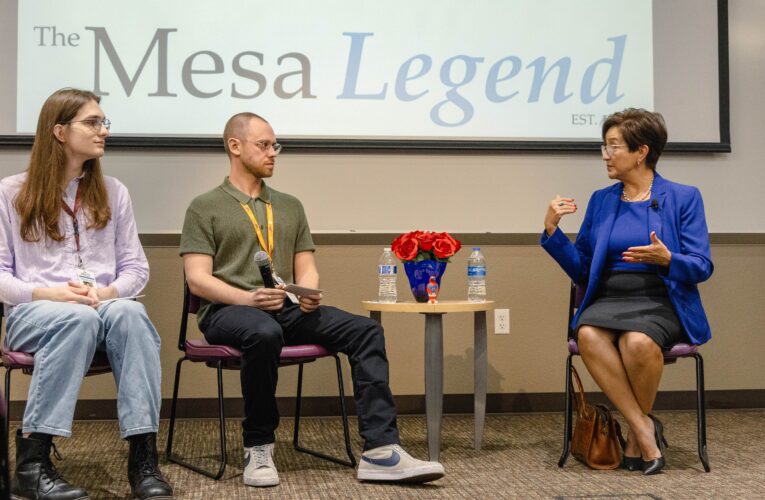 Dr. Leyba Ruiz attends Mesa Legend’s education open forum